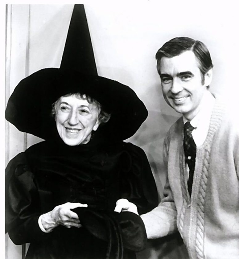 Fred Rogers and Margaret Hamilton on Mister Rogers' Neighborhood, 1975